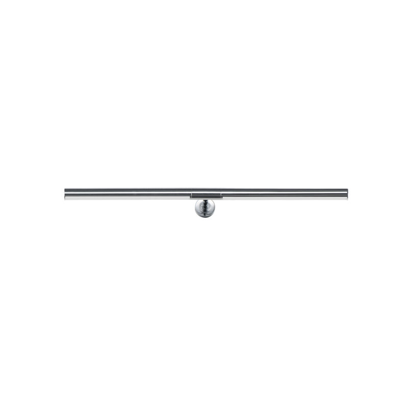 Applique murale à bras en aluminium Demontrey, H 4,5 po x l 23 po x P 8,75 po, Blanc / chrome poli