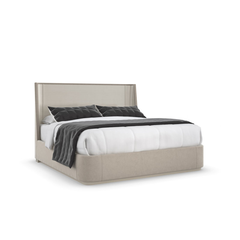Da Vita Solid Wood Wingback Bed, King
