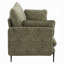 Canapé Dima avec 2 coussins, coussins revêtus de chenille vert, 75 pouces