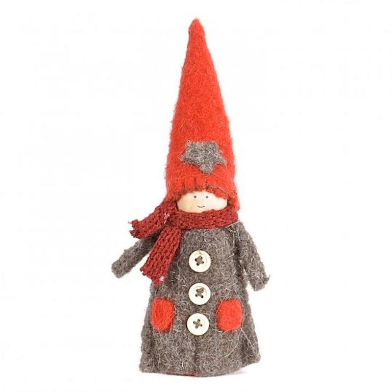 Figurine de poupée de noël scandinave en feutre
