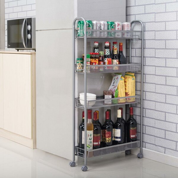 Rolling Kitchen Pantry Shelves