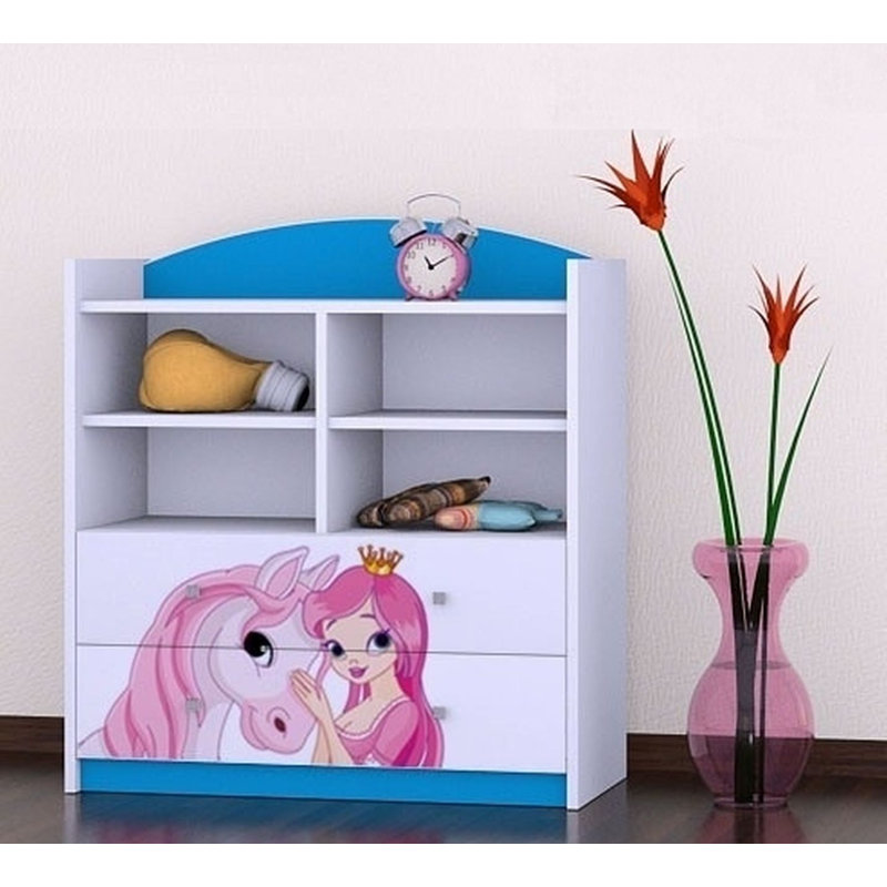 Johanna 96cm H X 86cm W Kids Cube, Blue