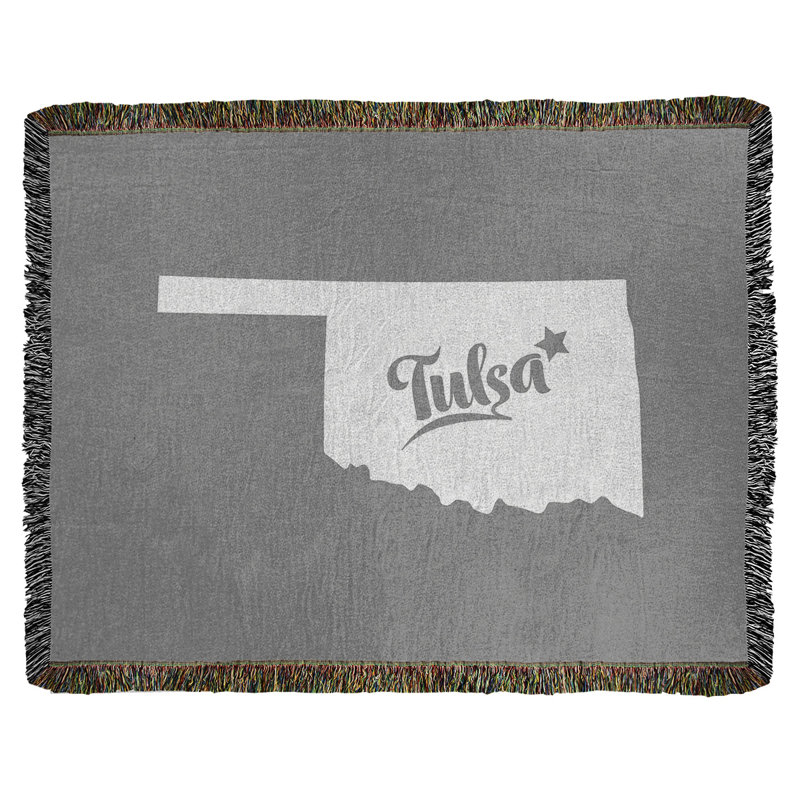 Hand Woven Throw Blanket, 60" W x 80" L, Gray