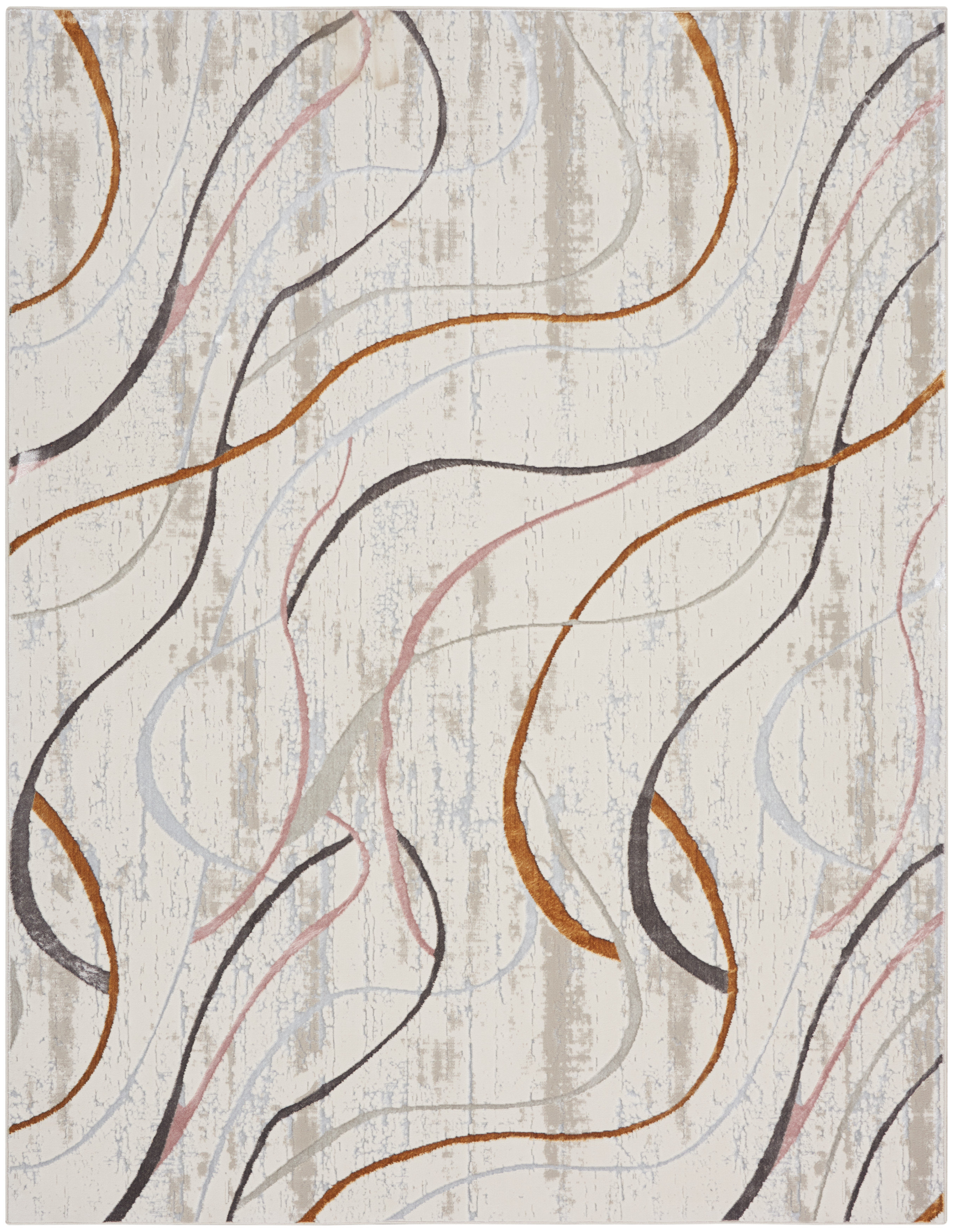 Ivy Bronx Glitz Abstract Ivory/Multi Area Rug & Reviews | Wayfair