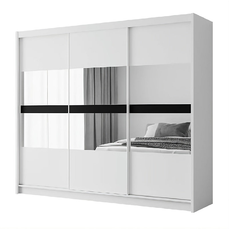 Manufactured Wood Wardrobe, White