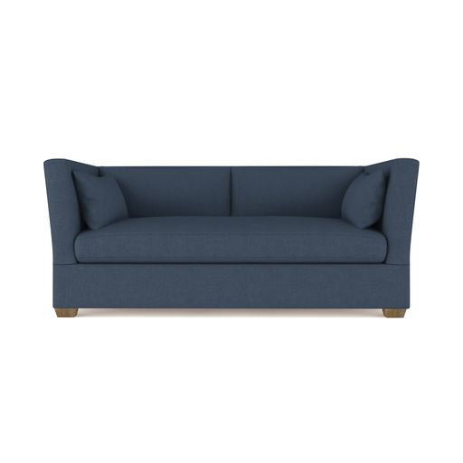 Rivington Flare Square Track-Arm Loveseat, Vintage Leather Pumice, 31" H x 72" W x 37" D, Weathered