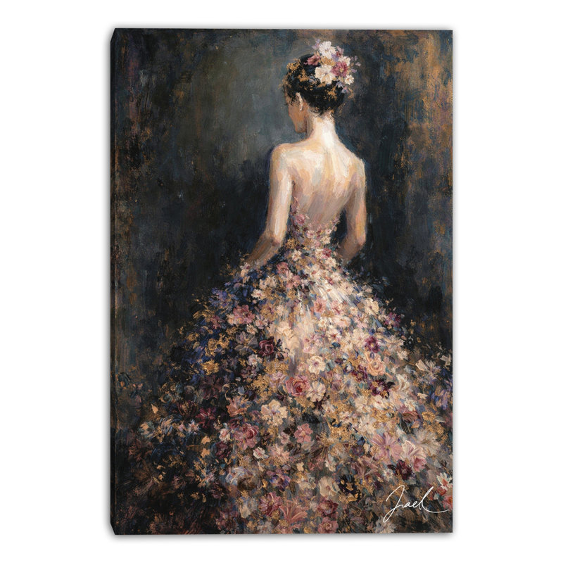 «Luminous Blush», art mural sur toile tendue, L 12 po x H 16 po x P 1 po