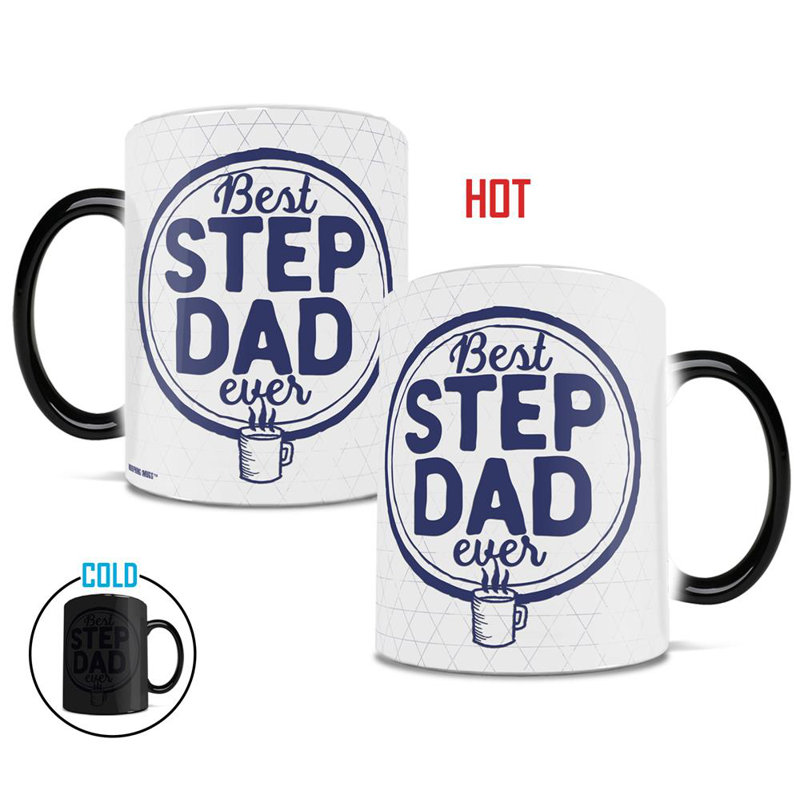 Verres à changement de chaleur Mahaffey Father Dad Best Step-Dad Ever - 11 oz