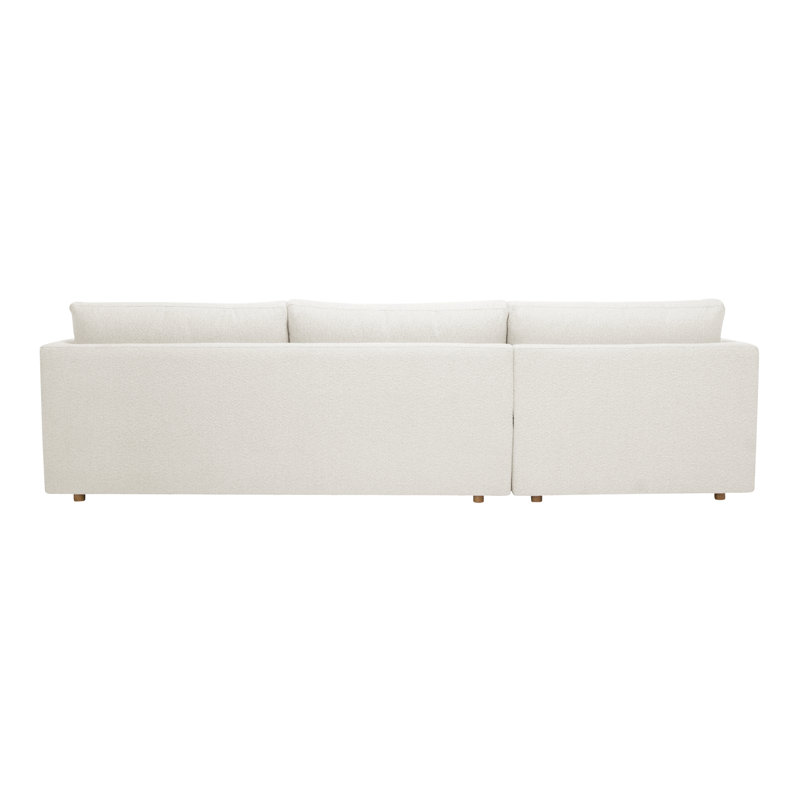 Bryn Upholstered Sectional, Oyster Boucle, Left Hand Facing