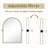 Quesenberry Arch Wall Mirror-895716173-895716174