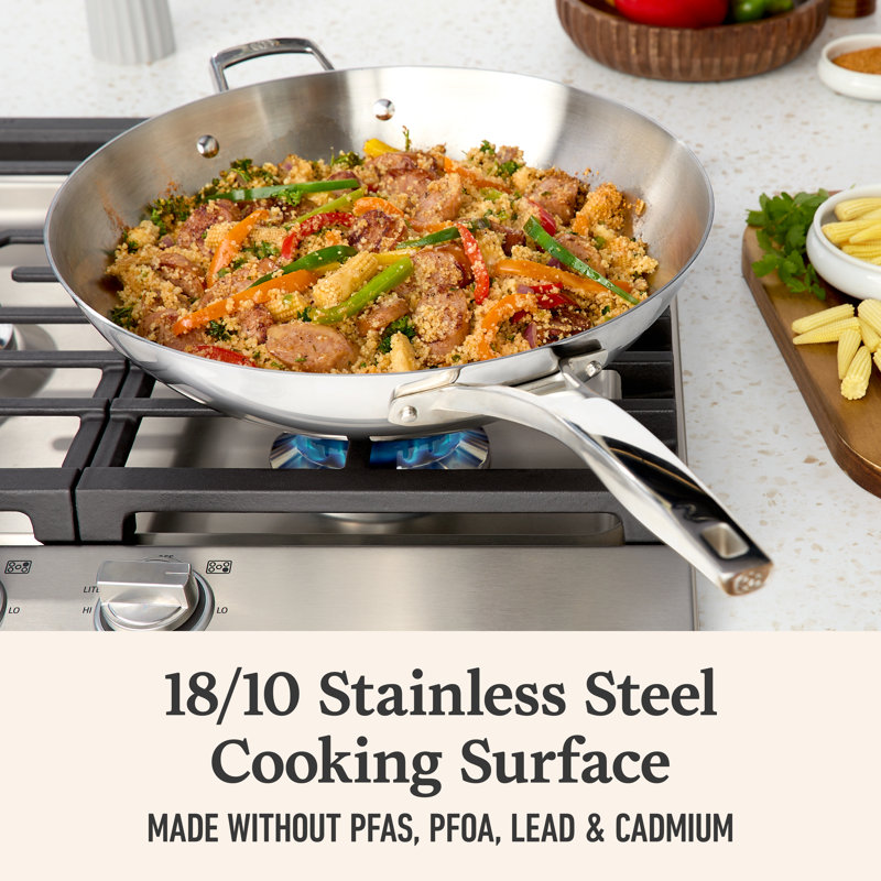 Calphalon Premier Stainless Steel 13 Inch Wok