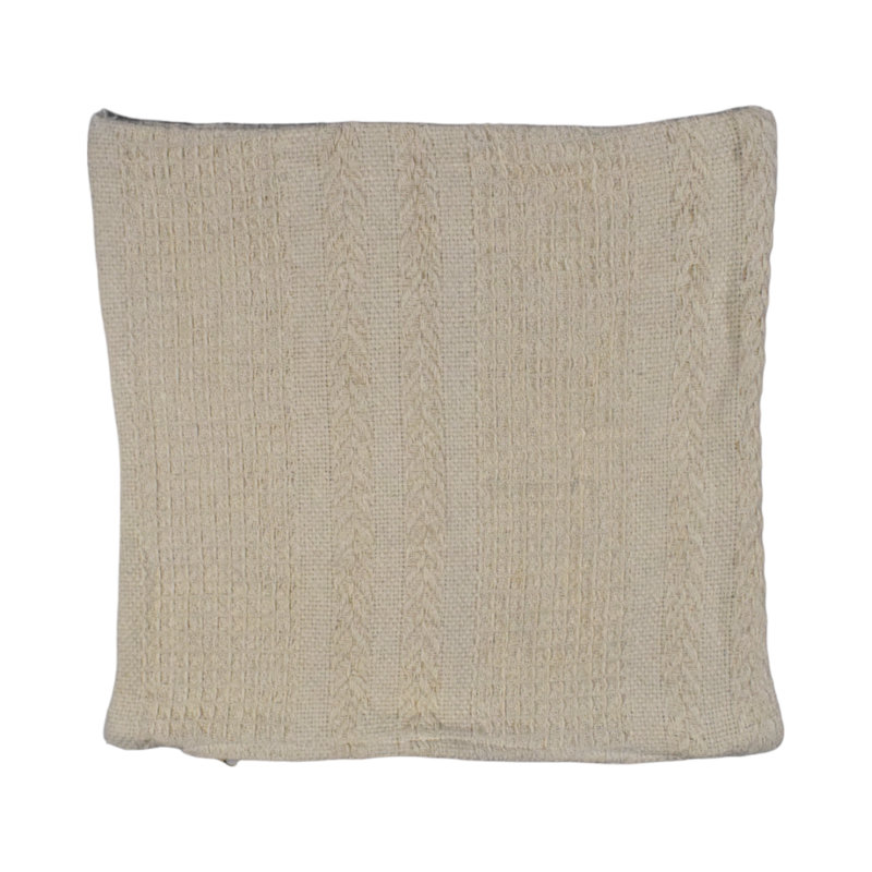 Bonparker Beige Square Throw Cushion