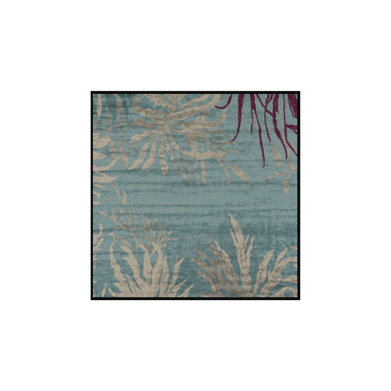 Tapis gris soyeux et moelleux, Carré 7 pi