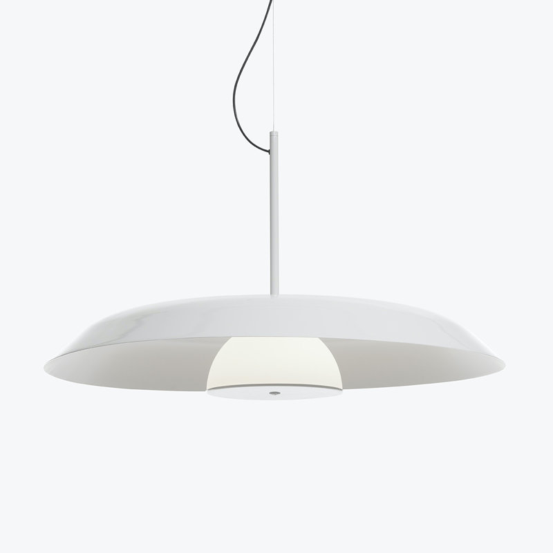 Iride 1 - Light LED Pendant, 123.5" H x 21.7" W x 21.7" D, 11 W, Lacquered White