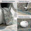 Tapis oriental floral, lavable à la machine et antidérapant.-940552932