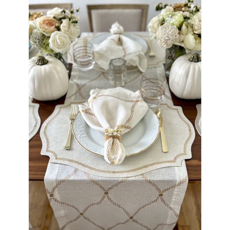 Set of 4 Regent 90" Runners, Gold