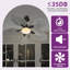 Ventilateur de plafond 42 "Tropical Smart avec lumières DEL et télécommande / contrôle d'application-729366700