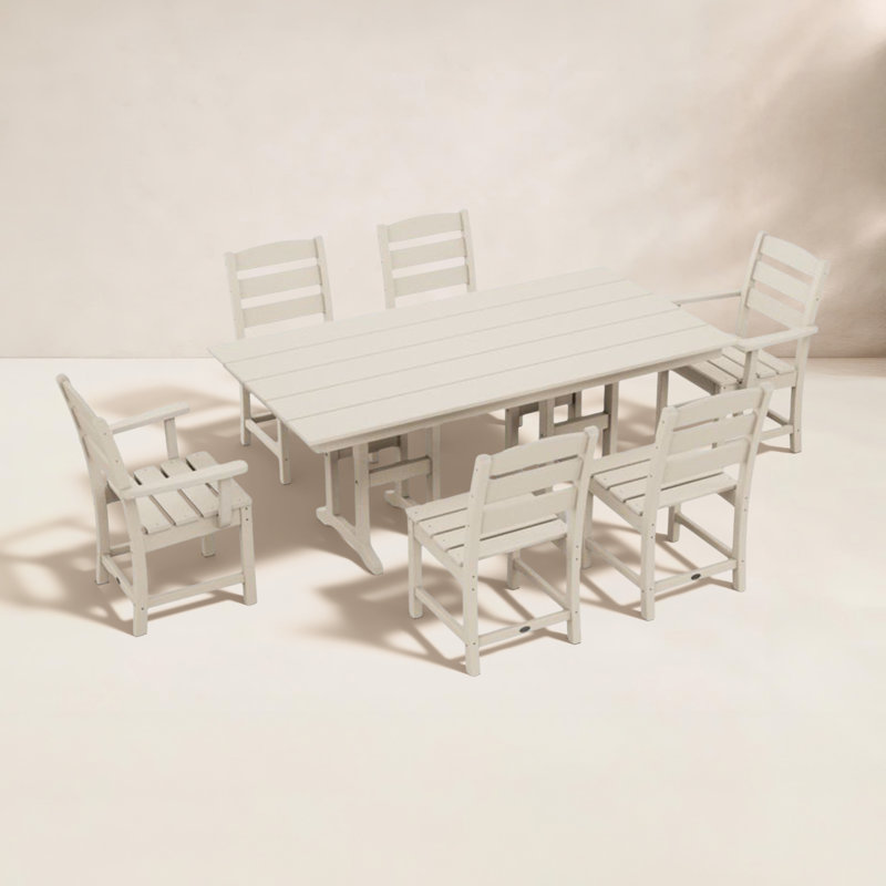 Lakeside 7-Piece Dining Set, Sand