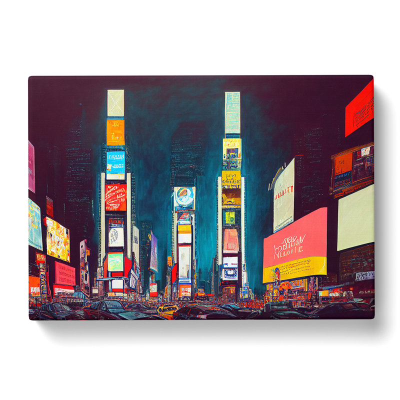 New York Times Square Art Vol.2 - Wrapped Canvas, 35cm H x 50cm W x 3cm D