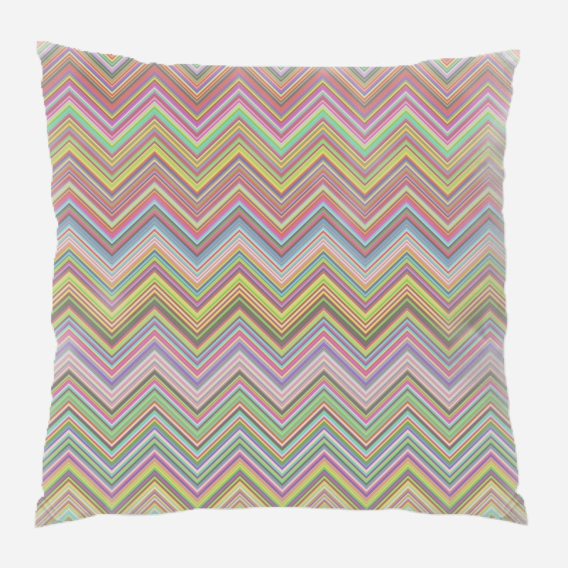 Coussin décoratif à chevrons