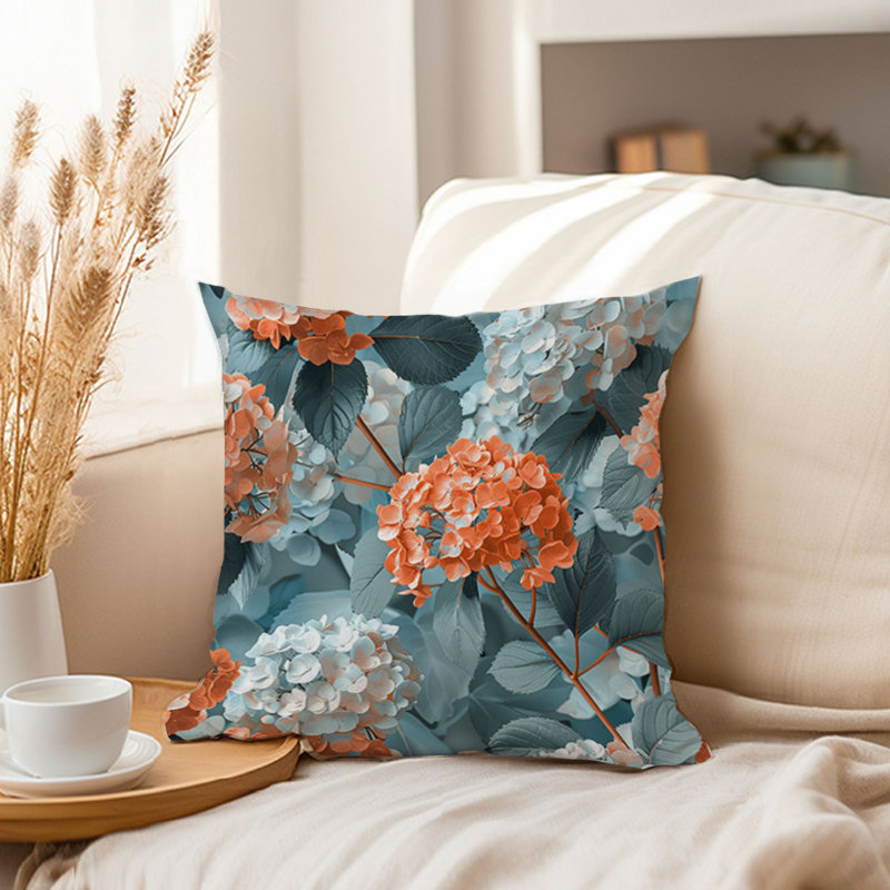 Floral Hydrangea Flowers III Asian, 20"H x 20"W