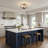 4-Light Antique Bronze Semi Flush Mount