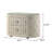2-Drawer Upholstered Nightstand Bedside Table Ivory