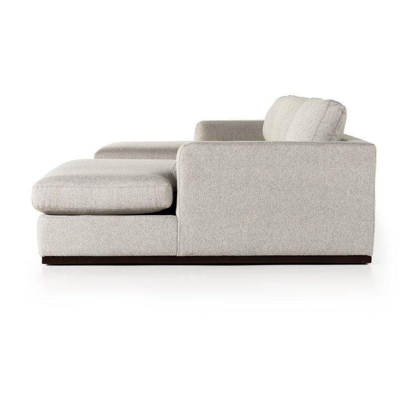 Colt Modular Chaise Sectional, Aldred Silver/Polyester Blend