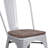 Kewaunee Metal Stackable Chair with Wood Seat-1921678927