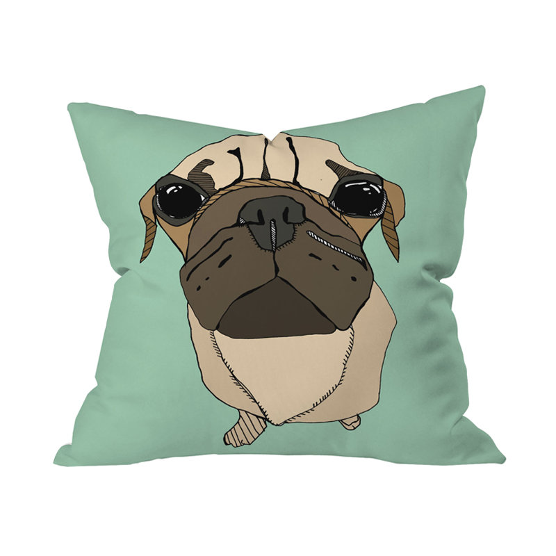 Coussin extérieur casey rogers puglet, 16 po x 16 po