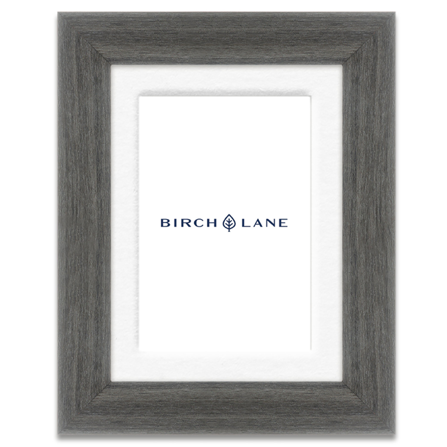 Arkhurst Wood Picture Frame with Mat, Gray, 8" x 10", 4" x 6"