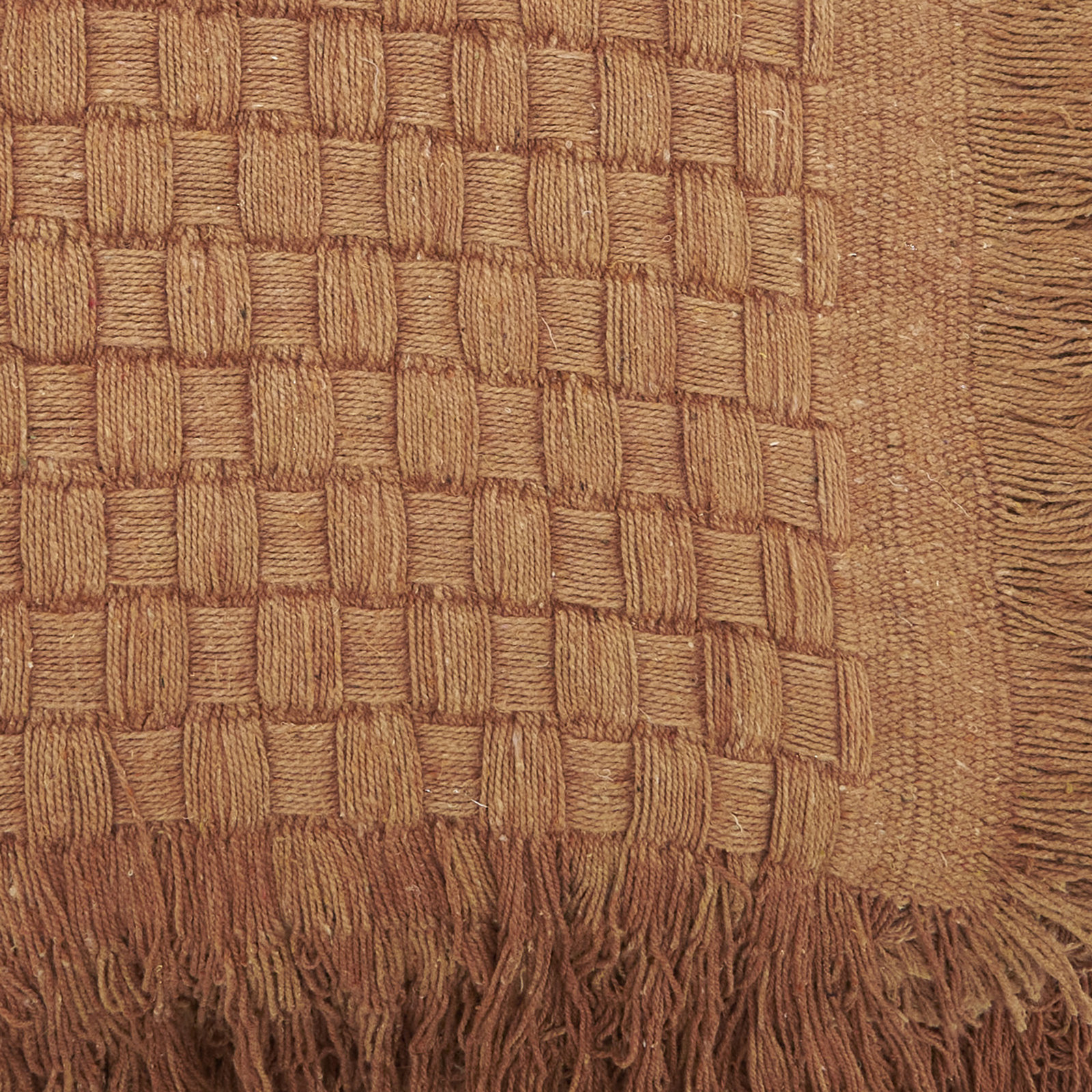 Sevan Collection Waffle Weave Throw Blanket, Orange
