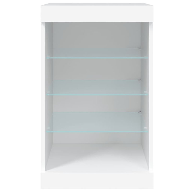 Basima 41 cm W Glass Server, White