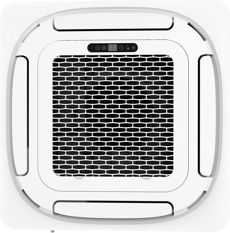 Mini-cassette de plafond 24 000 BTU à courant alternatif divisé 8 - flux d'air à 360 ° à 8 voies, chauffage et refroidissement sans conduit, 208 / 230V, ensemble de 25 pi