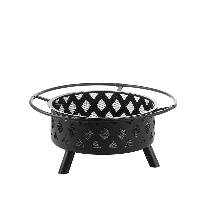 Maisonet Round Steel Charcoal Smokeless Fire Pit