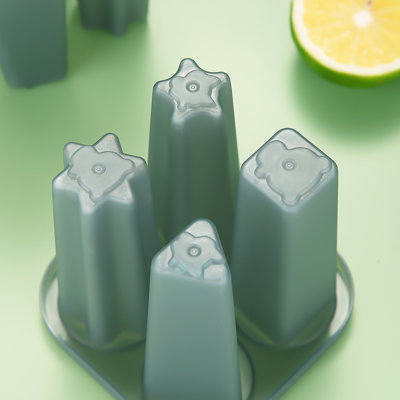 Popsicles Molds, 8 Piece Ice Pop Mold, Reusable Easy Release Ice Cream Mold For Kids, Many Shapes Homemade Popsicle Molds, Diy Popsicle Maker, Bpa Free (8 Cavities-Blue)