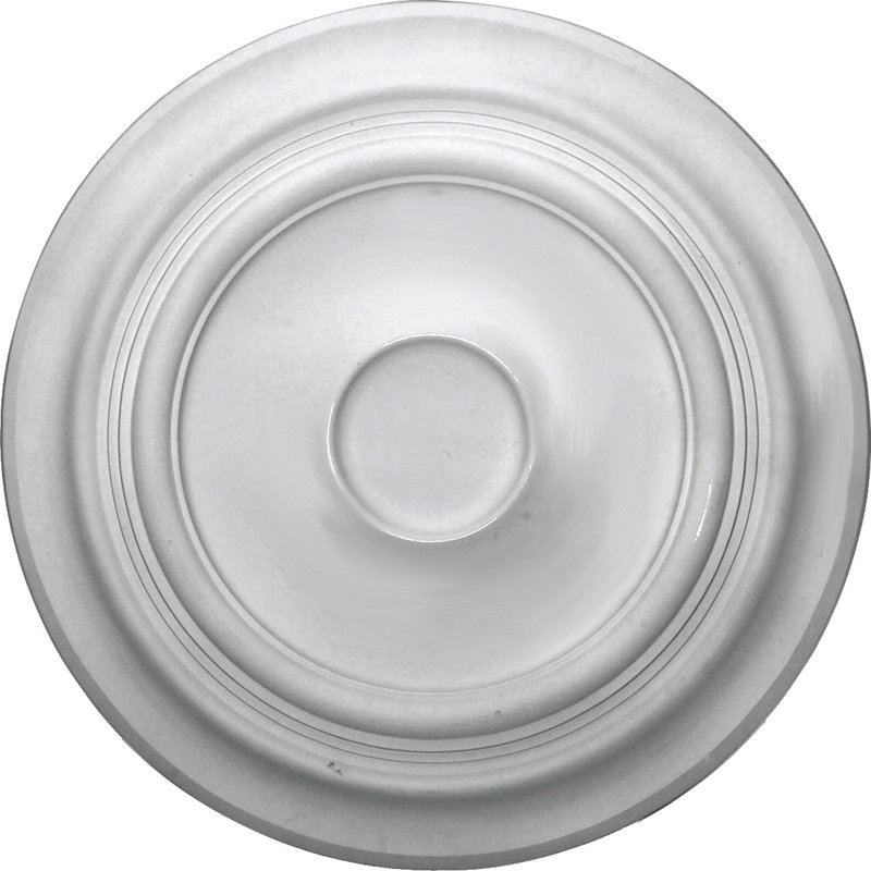 Médaillon de plafond traditionnel 24 3/8 po x P 1 1/2 po (convient aux auvents jusqu'à 5 1/2 po), Avec une couche d'apprêt