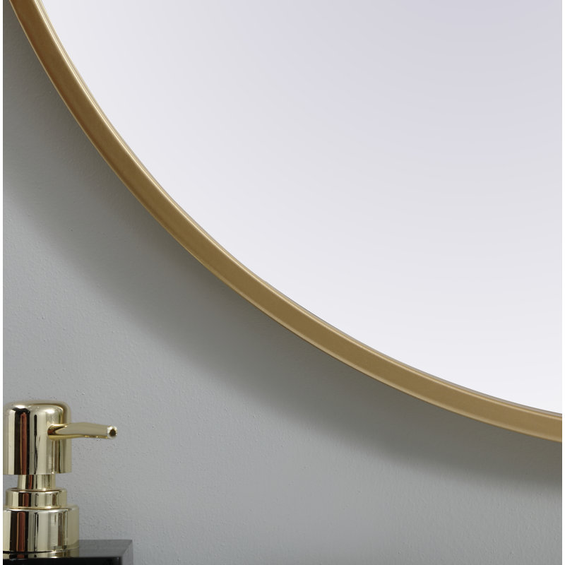 Sabine Metal Wall Mirror, 36" x 24", Brass