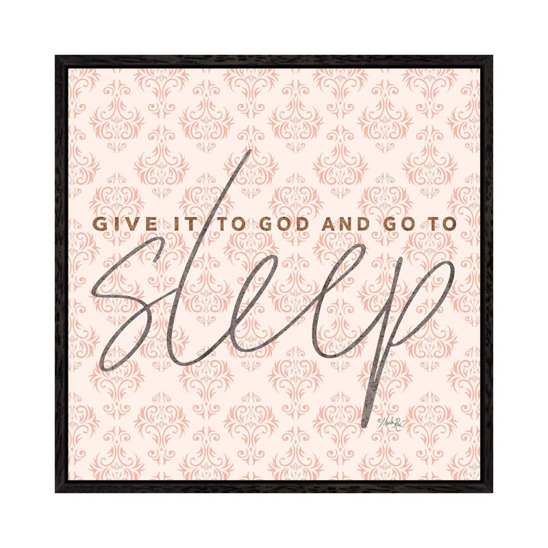 Give It To God Coral by Marla Rae - Print on Canvas, Black Framed, 93.98 cm H x 93.98 cm W