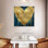 Hardie Big Hearted Gold sur fond sarcelle
