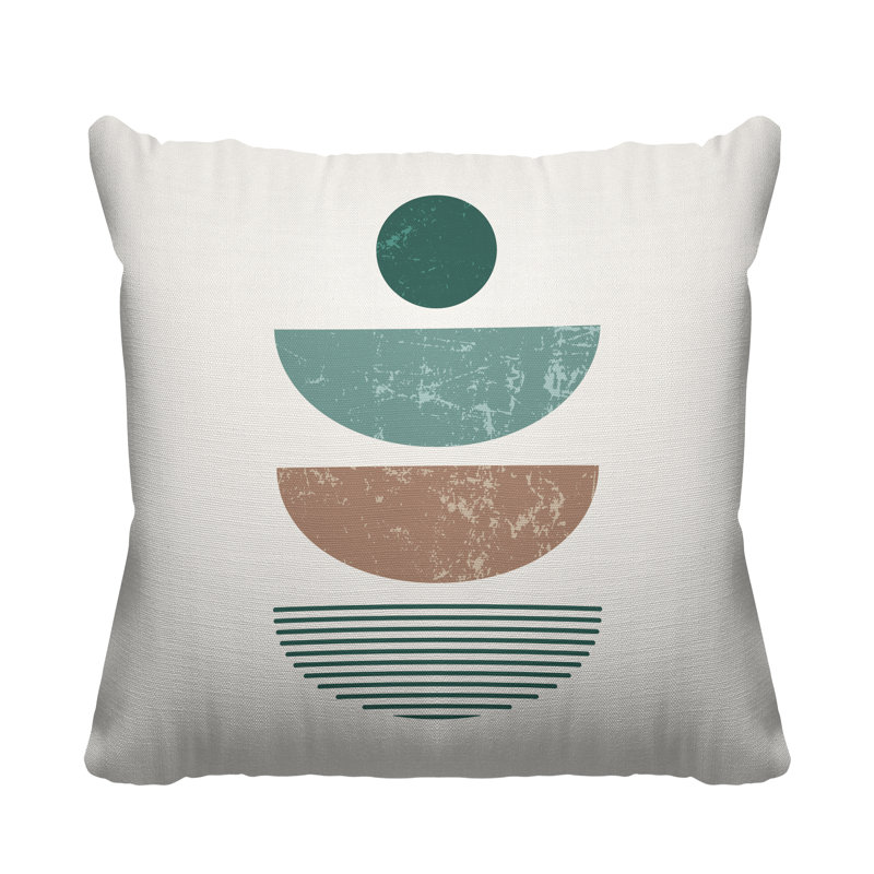 Coussin intérieur / extérieur Carmen Boho, L 15 po x H 15 po, Émeraude