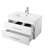 White Gloss Wall-Mounted Bathroom Vanity-340298025