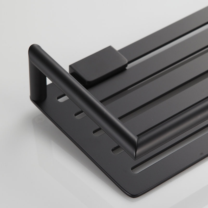 Wozniak Drill / Screw Shower Shelf, Black