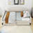 Full Size Linen Upholstered  Daybed With Two Drawers And Slats