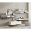 Console multimédia 70 pouces avec prises de courant, support de meuble télé flottant pour le salon, rangement pour divertissement-1672627183