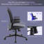 Fauteuil de direction pivotant avec coussin 4D Virginia