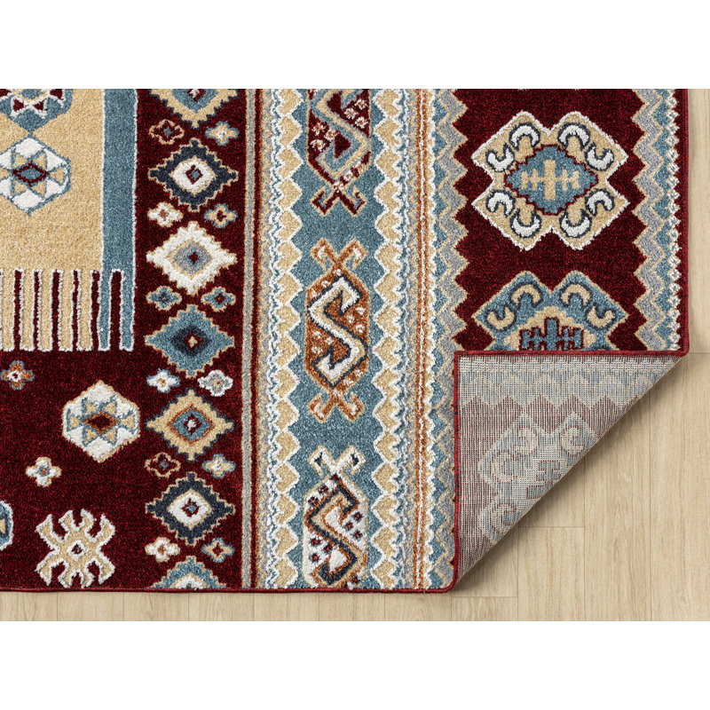 Tapis bourgogne Afsana Denali, Rectangle 7 pi 10 po x 10 pi 6 po