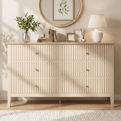 Commode double 6 tiroirs l 47 po Philomena