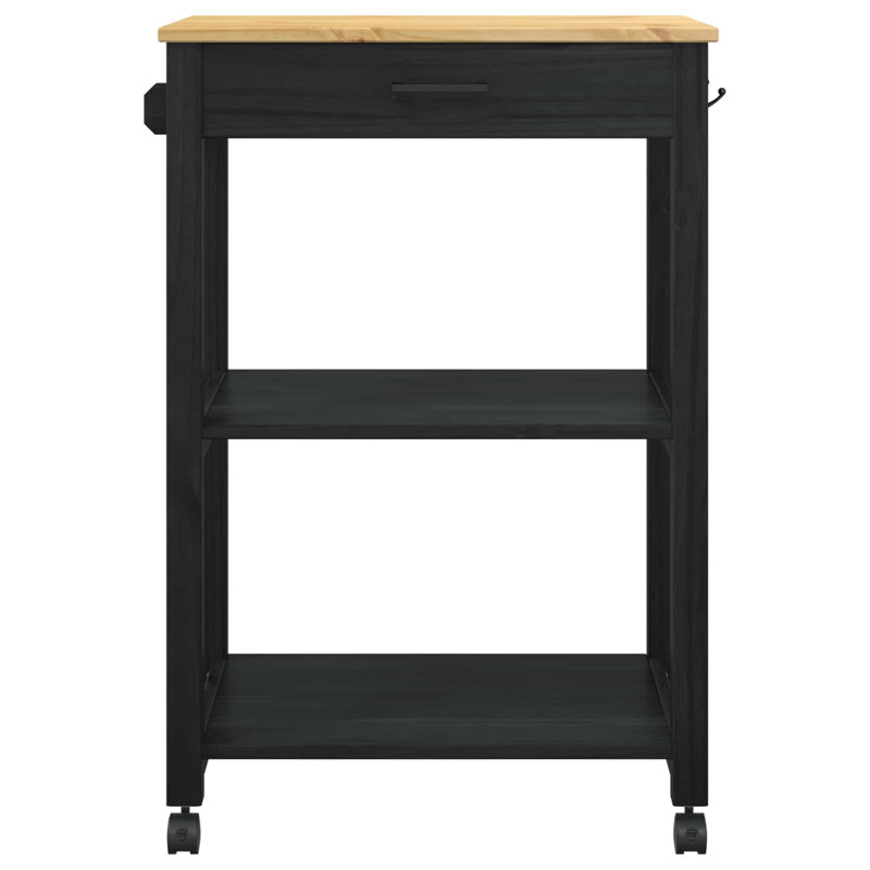Solid Wood Bar Cart