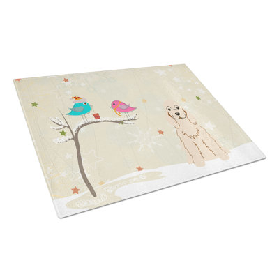 Caroline's Treasures Christmas Presents Glass Cocker Spaniel Cutting Board